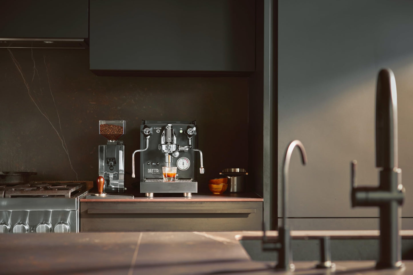 Stepless Espresso Burr Coffee Grinder