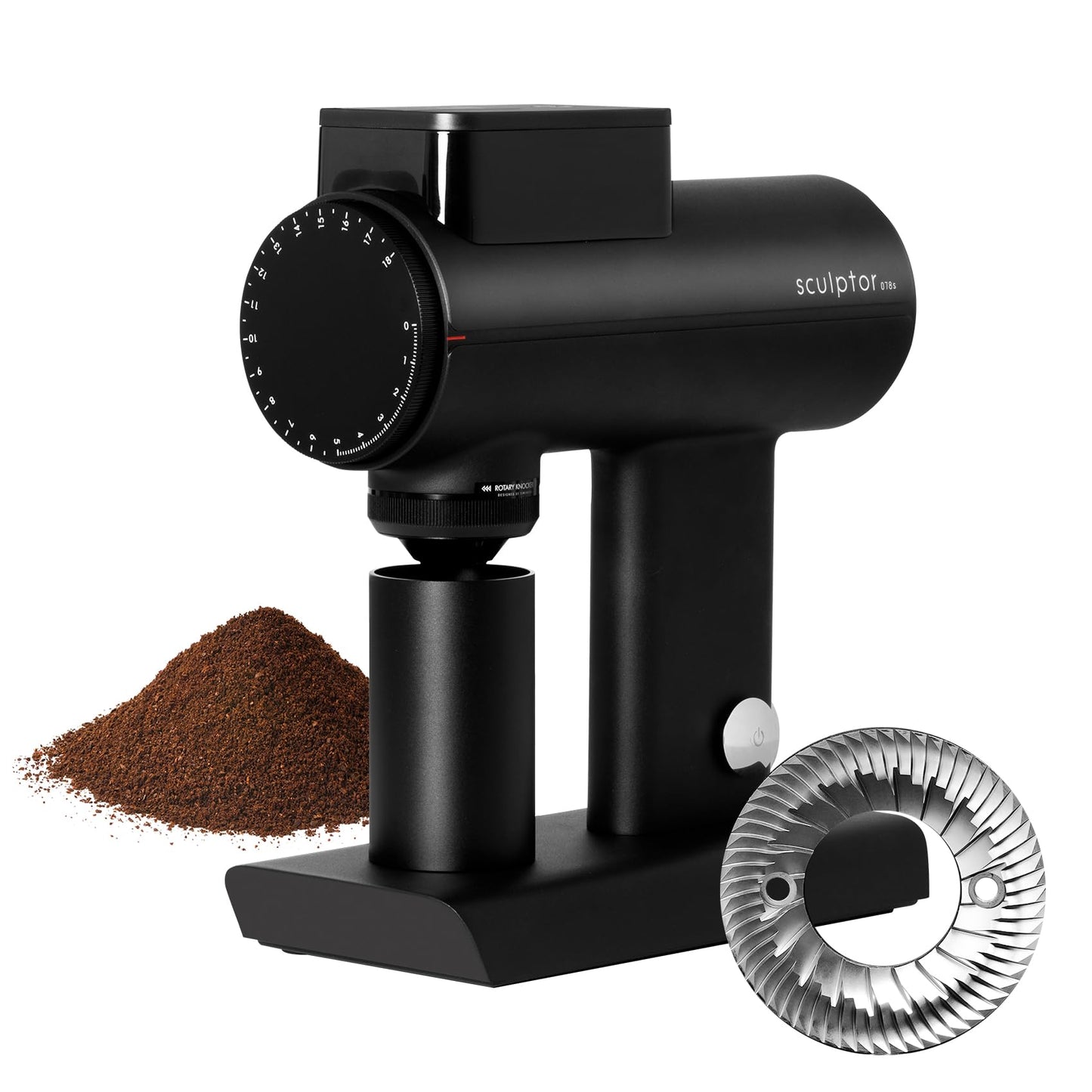 Electric Flat Burr Coffee Grinder