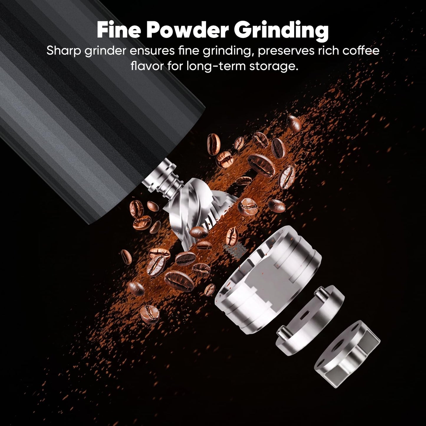 Portable USB Burr Coffee Grinder
