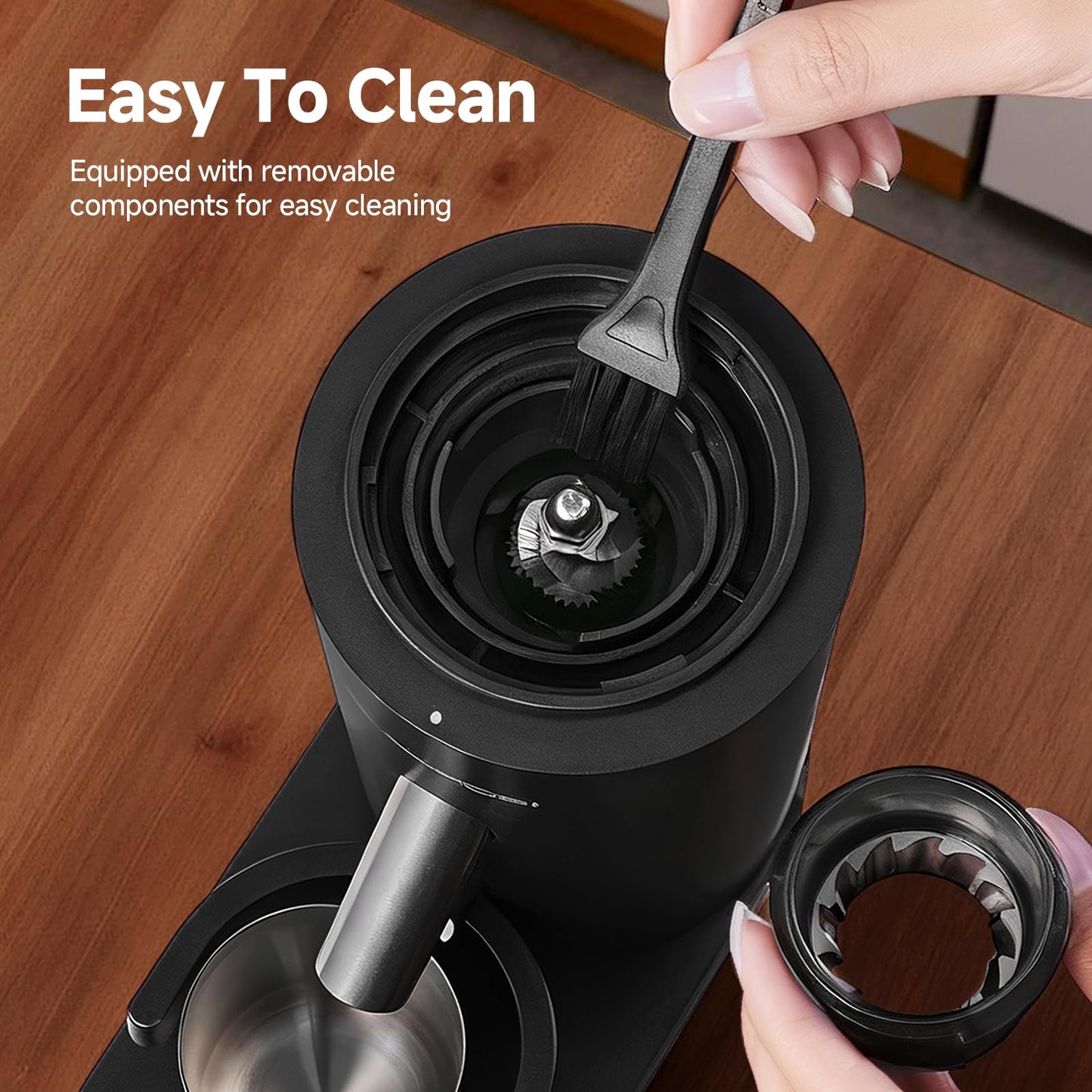 Portable Wireless Burr Coffee Grinder