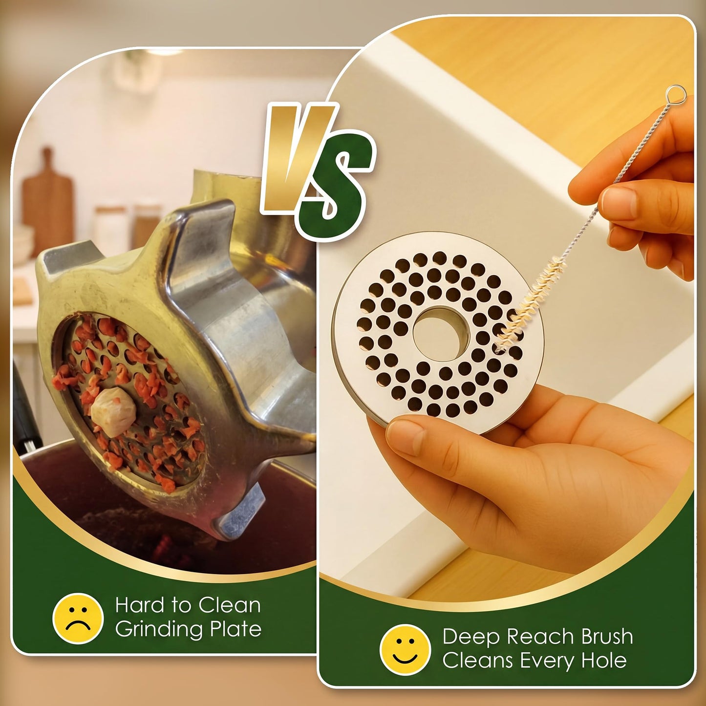 Meat Grinder Cleaning Kit with Food-Grade Lubricant