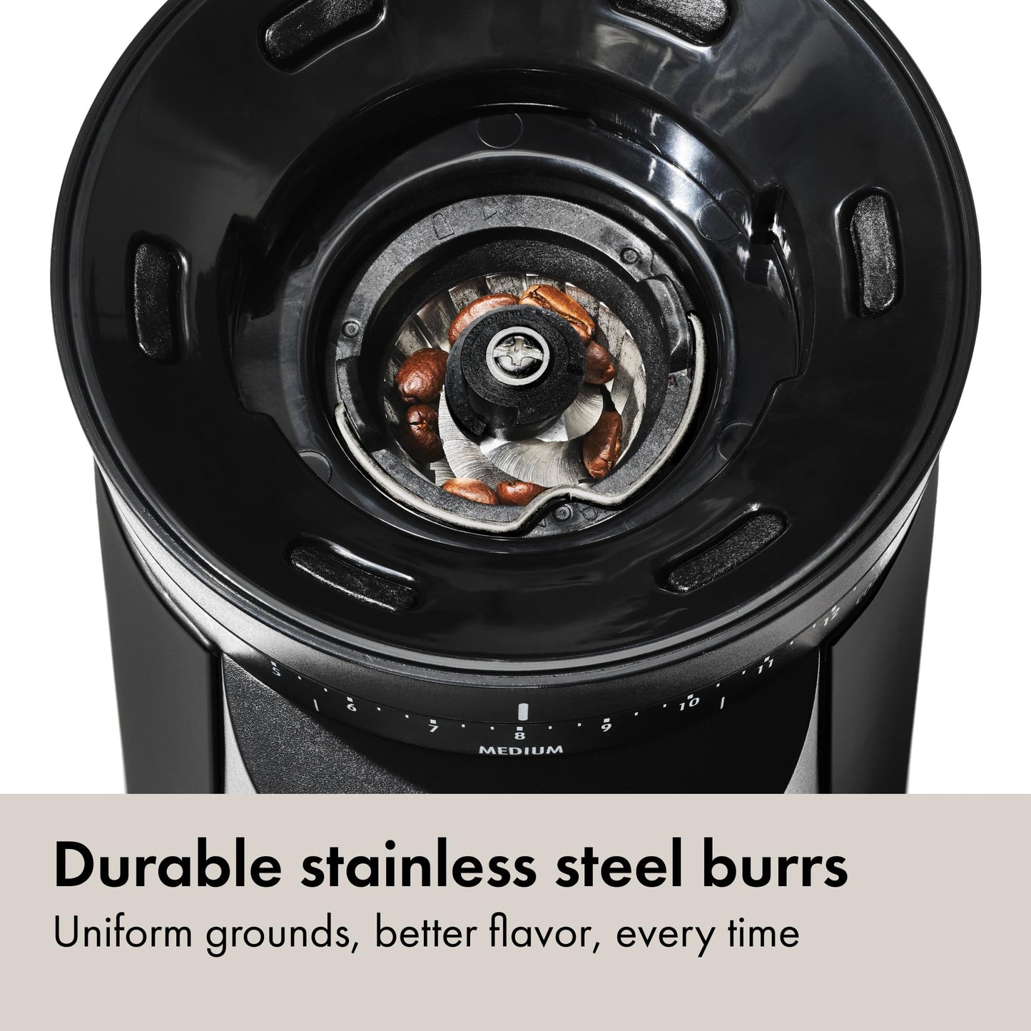 Electric Stainless Steel Burr Coffee Grinder