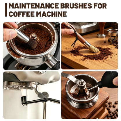 Coffee Grinder Cleaning Kit with 6-Piece Brush Set