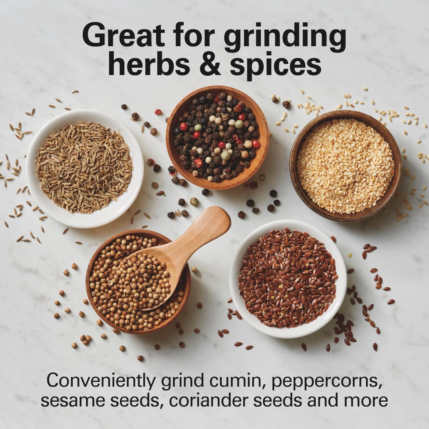 Electric Coffee Grinder with Removable Bowl