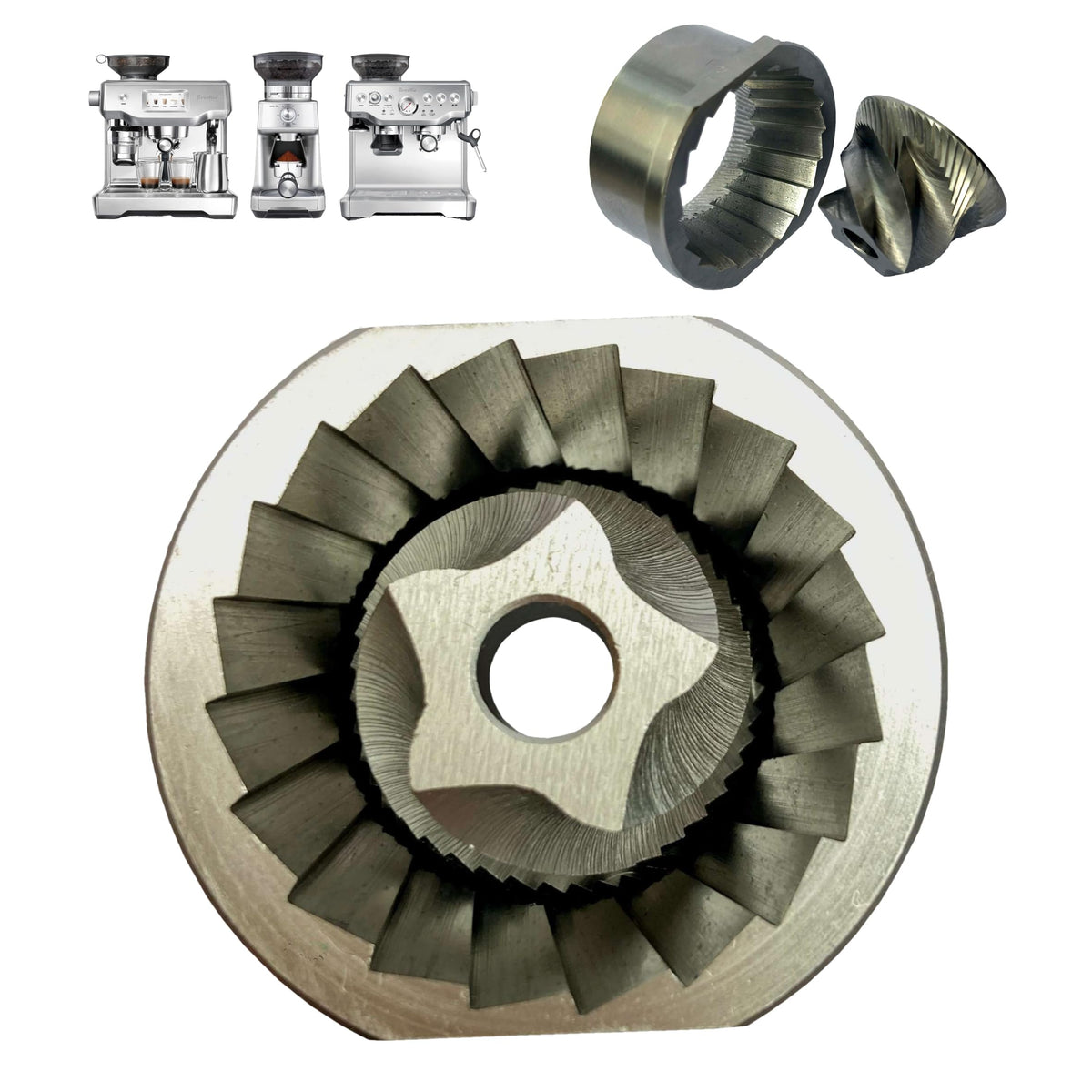 44.6mm Conical Burr Set for Espresso Coffee Grinders