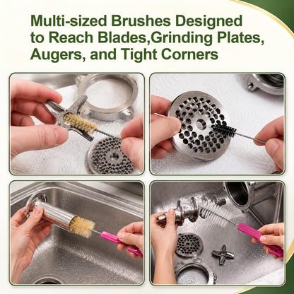 Meat Grinder Cleaning Kit with Food-Grade Lubricant