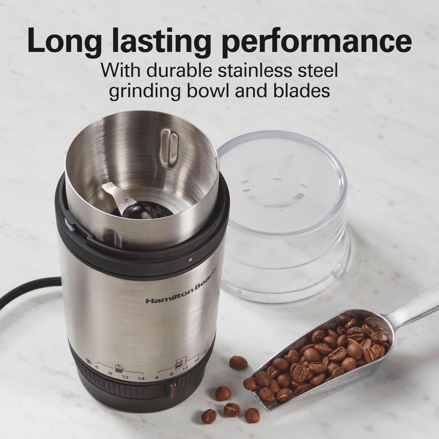 Electric Coffee Grinder with Removable Bowl