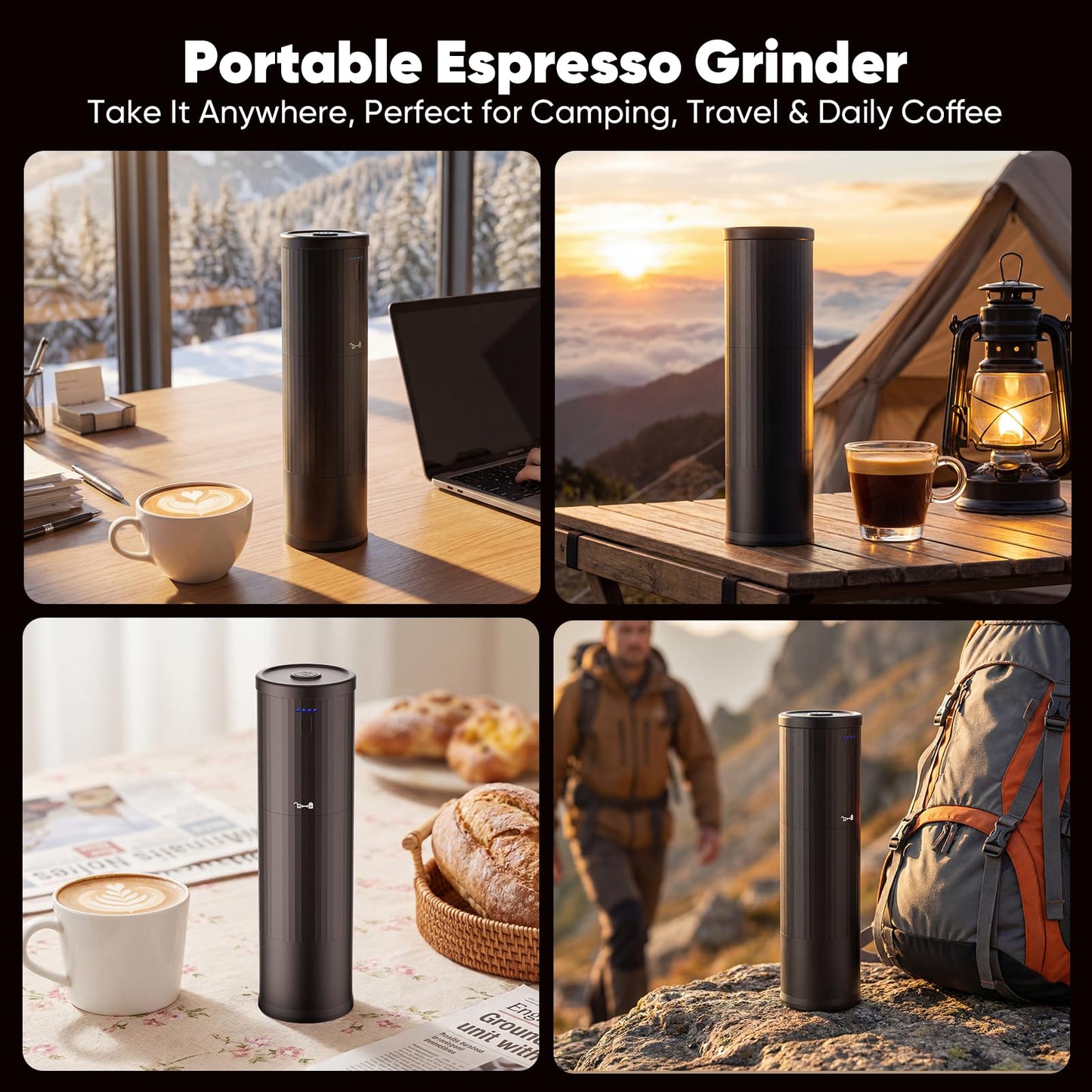 Portable USB Burr Coffee Grinder