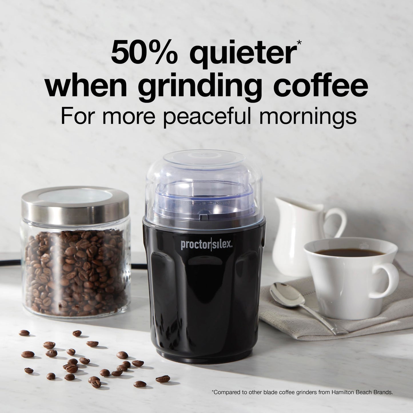 Quiet Electric Blade Coffee Grinder
