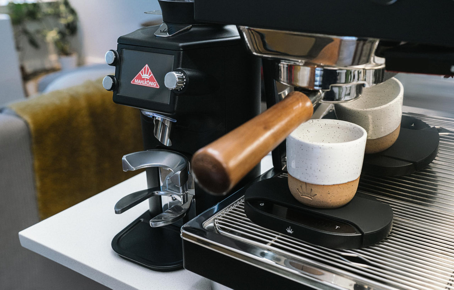 64mm Flat Burr Espresso Grinder with Grind-by-Weight